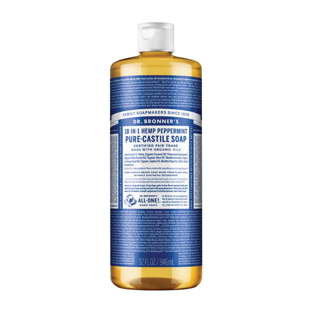 Dr. Bronner's Pure-Castile Liquid Soap, Peppermint